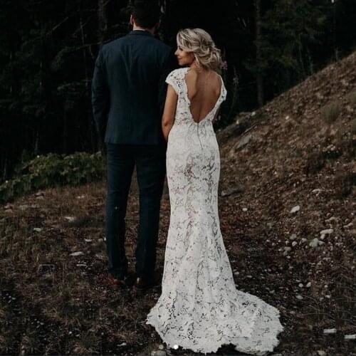 FDHAOLU Mermaid Silhouette Wedding Dresses