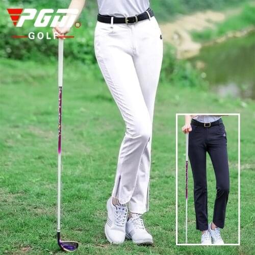 Golf Clothing Women Spring Slim Golf/Tennis Pants High Elastic Women Trouser Breathable Fit Pencil Pants Zipper Split Sweatpant