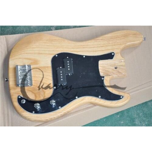 Custom electric bass guitar,semi-finished bass guitar,ASH body, can custom color, pb bass,free delivery