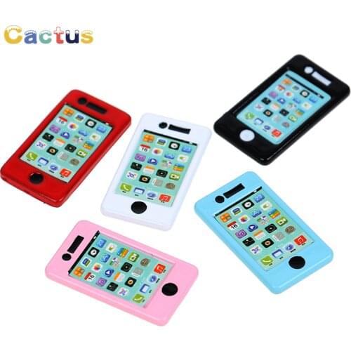 2020 New 1:12 Scale Mini Phone Doll House Miniature Toy Doll Food Kitchen Living Room Accessories 5 Colors