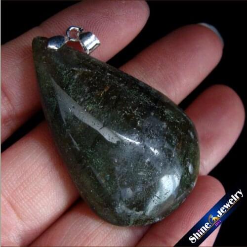 New Trendy Necklaces Pendants 28x43x8mm Natural Stone Labradorite Drop Beads Slide Jewelry For Women Free Shipping FS932
