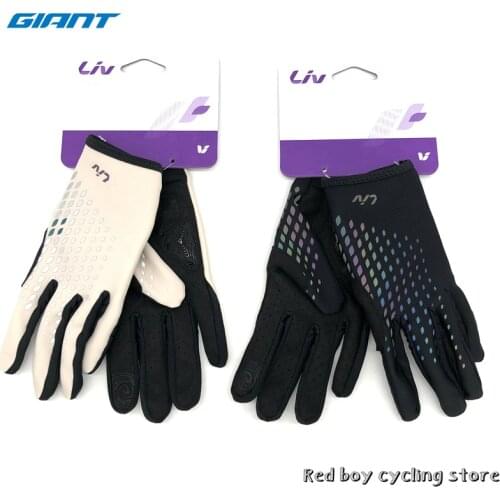 Giant Official Gear Liv For Women Touch Screen Long Full Fingers Autumn and winter MTB Road Bike Riding Racing Gloves Anti Slip
