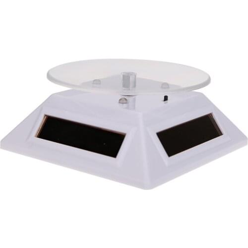 Photography Display Stand 360 Degree Watch Turntable Rotating Watch Jewelry Solar Display Stand LED Light Change Display Stand