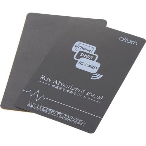 Grey Anti-Metal Magnetic NFC Sticker Paster for iPhone Cell Phone Bus Access Control Card IC Card Protection Supplies