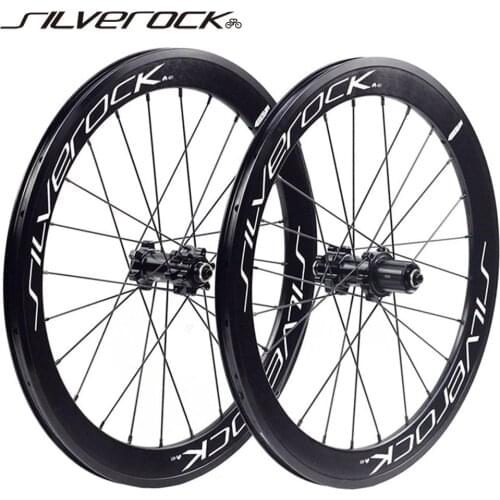 SILVEROCK SR42 20" 406 451 Alloy Wheelset Rim Disc Brake High Profile 100 135 for Tricycle Folding Minivelo Bike Wheels