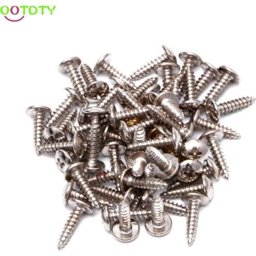 Slivery Guitar Bass Pickguard Mounting Screws Guitar Parts For ST TL LP SG Guitar