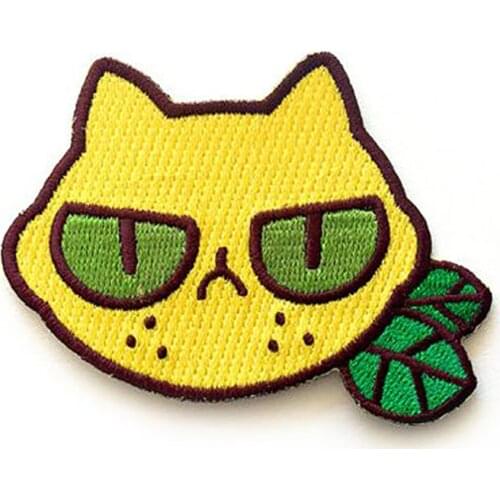 Lemon Monster Embroidered Patches Iron on Clothes DIY Cartoon Applique Clothing Patches for Clothing Badges