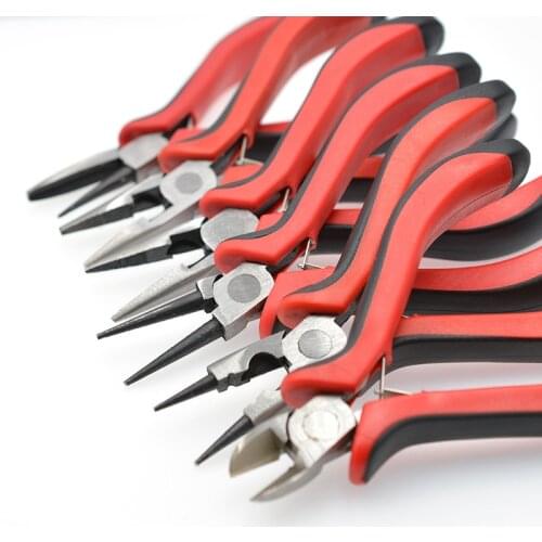 Jewelry Pliers Tool & Equipment Red handle for Crafting Making Tool Beadwork Repair Beading Making Needlework DIY