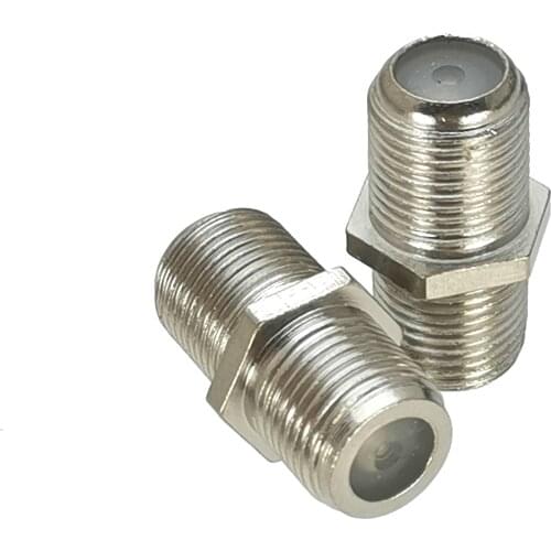 1Pcs F TV Female Jack to F TV Female Jack RF Adapter Connector Coaxial High Quanlity