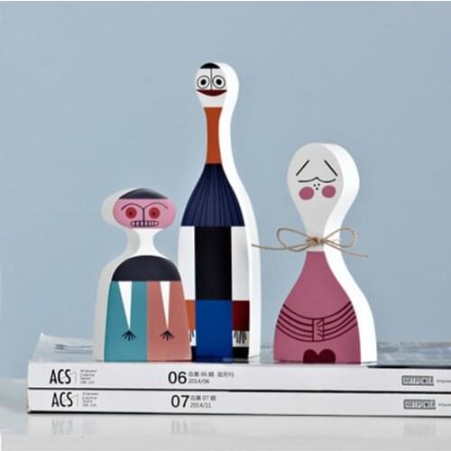 3 pieces for a set Wooden Crafts Make a Wish Gift Toy Home Decorative Art Model