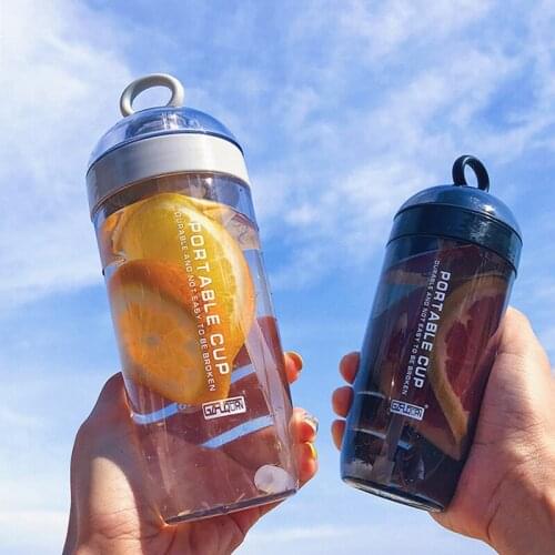 380ml Handle Straw Water Bottle adult kid Outdoor Sport Bottle Healthy Life Sport Hiking Climbing Bottle For Water My Bottle