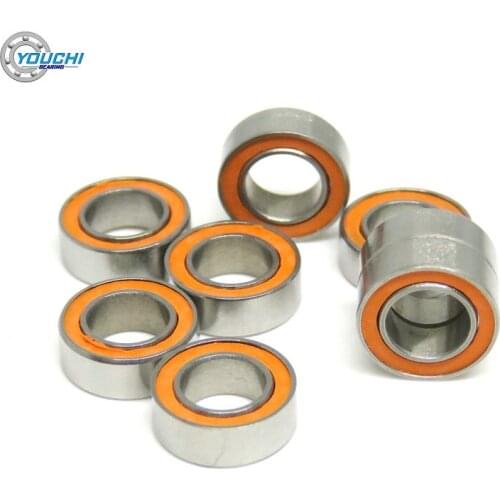5pcs 4x7x2.5mm SMR74 2RS Fishing Reel & RC Car Miniature Ceramic Ball Bearings SMR74C SMR74 MR74 RS 4*7*2.5 mm Hybrid Bearing