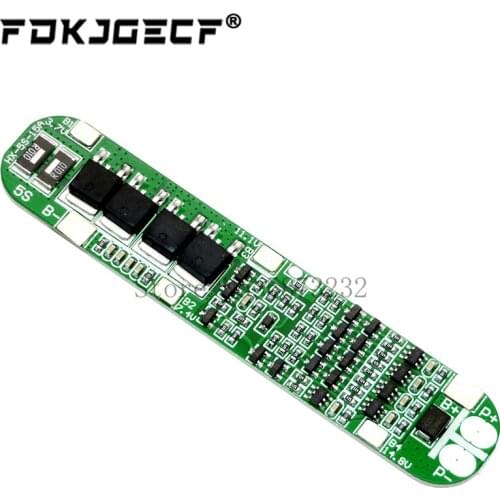 5S 15A Li-ion Lithium Battery 18650 Charger PCB BMS 18.5V Cell Protection Board Integrated Circuits