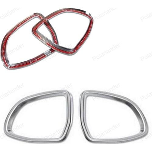 For BMW X5 X6 F15 F16 2014 2015 2016 auto accessories 2pcs Car Rearview Mirror Cover decoration Trim