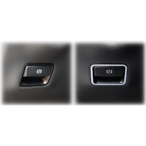 Angelguoguo Car electronic hand brake decorative frame stickers For Mercedes-Benz A-class B-class GLA CLA class