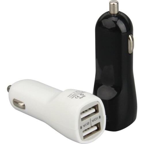 3.1A Mini Car Charger for iPhone XS X 8 7 6 Dual USB Car-Charger For Samsung S9 Note 9 Xiaomi Huawei Car Phone Chargers 300pcs