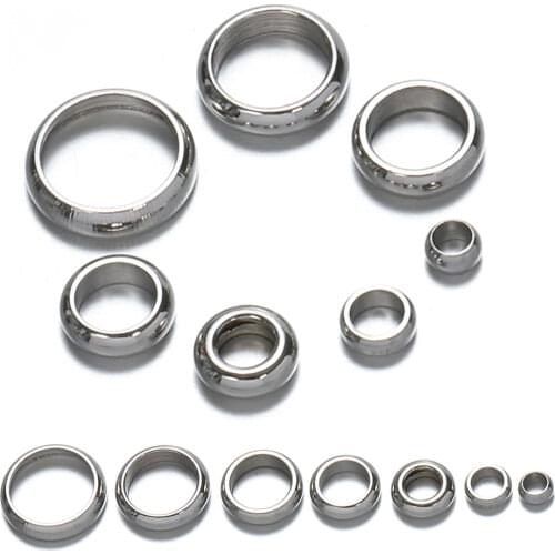 50pcs/lot Stainless Steel Spacer Beads 2/3/4/5/6/8mm Bead Charm Beads for DIY Jewelry Bracelets Findings Making Findings DIY