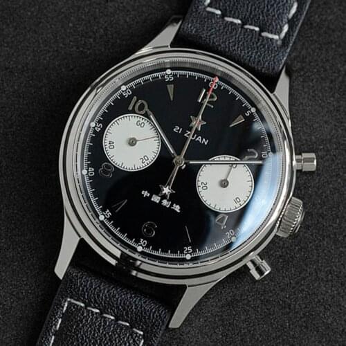 Limited Edition Replica Seagull 1963 38mm Chinese Air Force Aviation Chronorgraph Watch ST1901 Movement Sapphire Waterproof