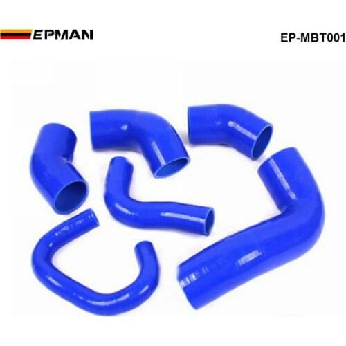 Racing Silicone turbo intercooler hose kit For MIT EVO 7-9 - 2.0L Turbo 4G63 (6pcs) EP-MBT001