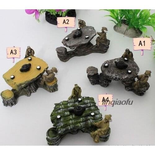 Hot selling simulation fish tank aquarium landscape decoration, resin craft jewelry table decoration