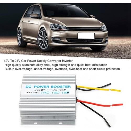 Car Inverters 12V To 24V Car Power Supply Step Up Converter Inverter 15A auto accessorie