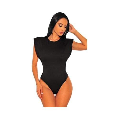Summer Womens Round Neck Fashion Tight Sleeveless Solid One-piece Womens Street Style Short One-piece
