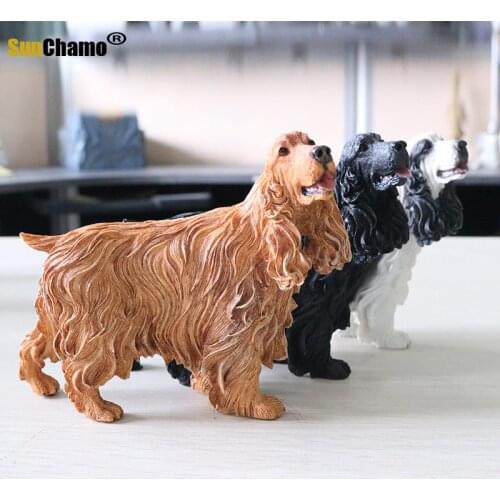 Fashion Canine Simulation Dog Model Snipe Dog Mounted Pendant Resin Handicrafts Decoration Crafts Murals Figurines Miniatures
