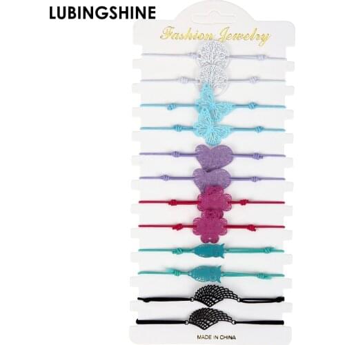 Fashion Hollow Heart Butterfly Owl Charm Bracelet Bohemia Copper Sheet Pendant Bracelet Handmade Adjustable Bracelets For Women