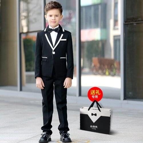 New Arrival High Quality Fashion Boy Suit Style Handsome Formal Coat Boys Full Dress Plus Size 110 120 130 140 150 160 3-14year