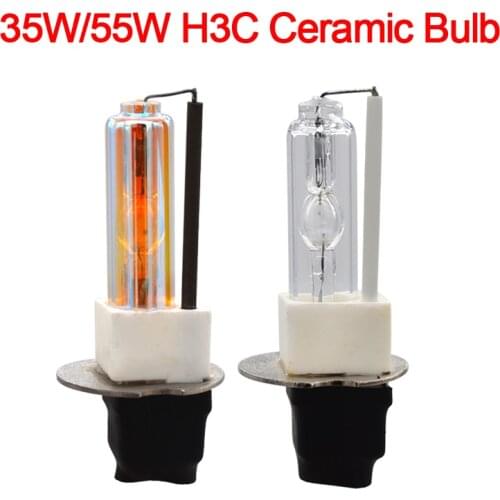 Premium 35W Xenon H3C 6000K HID Bulb 55W H3C 3000K 4300K 5000K 8000K Ceramic Bulb Lamp For Car Light Xenon H3 HID Headlight Kit