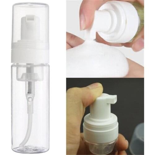 Clear Foaming Bottle Froth Pump Soap Mousses Liquid Dispenser Foam Bottles With Cap Plastic Shampoo Lotion Bottling Empty 50ml