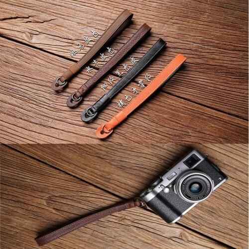 AYdgcam Handmade Genuine Leather Wrist Camera Strap Handle Strap Belt For Canon Nikon Sony FUJI Fujifilm Leica Pentax