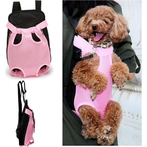 Pet Kangaroo Carrier Backpack Adjustable Pet Front Cat Dog Carrier Travel Bag Legs Out