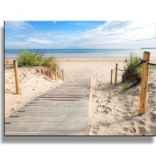 Needlework diamond embroidery beach Landscape seascape diamond painting cross stitch mosaic picture of rhinestone home decor art