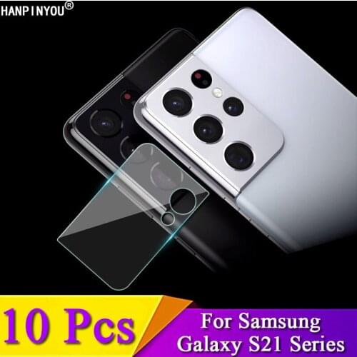 10Pcs for Samsung Galaxy S21 Plus Ultra 5G Anti-Scratch Rear Camera Lens Protective Protector Cover Soft Tempered Glass Film