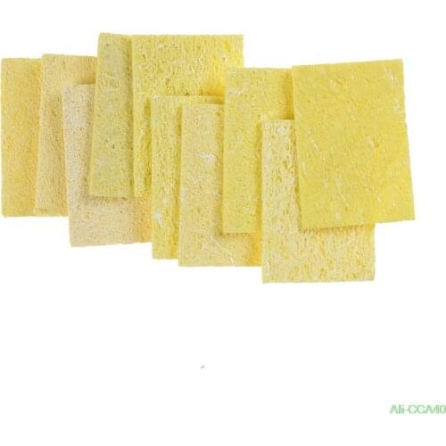 10pcs/lot High Temperature Resistant Heatstable Solder Thick Sponge Soldering Welding Accessories Soldering Iron Cleaning