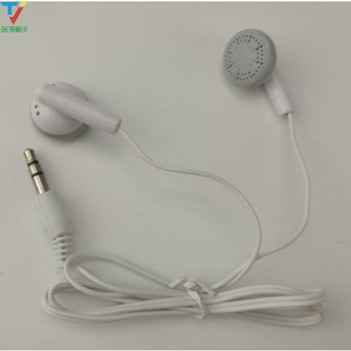 1000pcs/lot Cheapest short Earphone one time use 3.5mm stereo In -Ear Earbuds For Apple iPod/iPhone/Mp3 MP4 Player smartphone