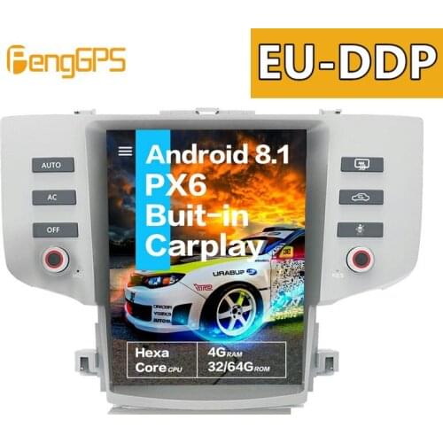 12.1''Tesla Android 8.1PX6 4+64GB voice control Built-in CARPLAY Car Radio For Toyota mark x reiz 2005-2009 GPS Navigation