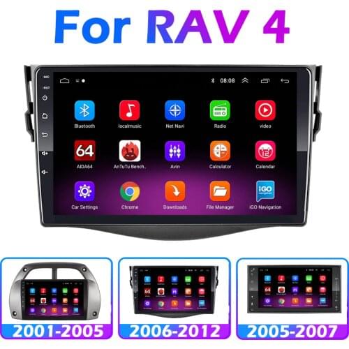 For Toyota RAV4 Rav 4 2007 2008 2009 2010 2011 2Din Car Android Radio multimedia player 2 Din autoradio video GPS Navi WiFi 4G