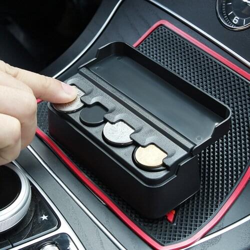 Car Organizer Rolls Plastic Pocket Telescopic Dash Coins Case Storage Box Holder Container