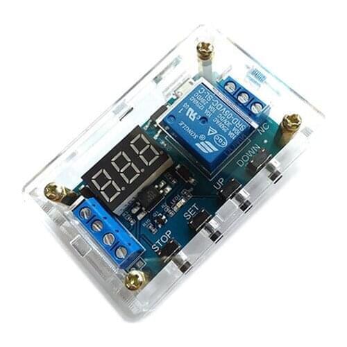 Digital display 12V one cycle timing circuit switch relay module time controller 220V timing