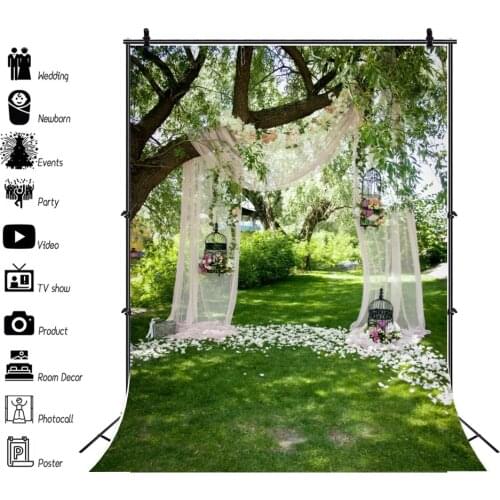 Yeele Wedding Curtain Photocall Marriage Flowers Scenery Photography Backgrounds Photographic Backdrops For Photo Studio