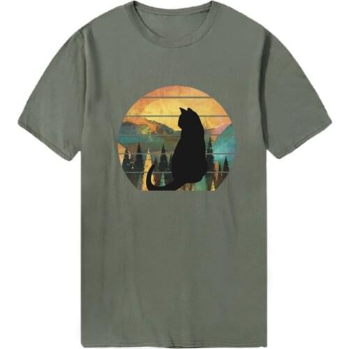 Cats Back Hip Hop T-shirts Men Cotton Fashion 2020 Summer Tshirts Military Black Male Cosplay Tees Tops Washable Homme Camiaetas