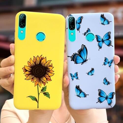 Beautiful Blue Butterfly Case For Huawei P Smart 2019 Case Silicone Soft Fundas For Huawei PSmart 2019 POT-LX1 Back Cover 6.21