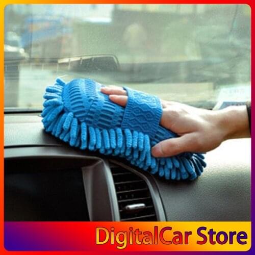 Hot hot Microfiber Chenille Car Cleaning Sponge Towel Cloth Auto Wash Gloves Car Washer Supplies Home Cleaning Tower Hot