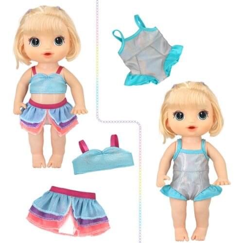 30 Cm Mini Doll Clothes 12 Inch Baby Girl Toys Rubber Doll Princess Dress Feeding Accessories