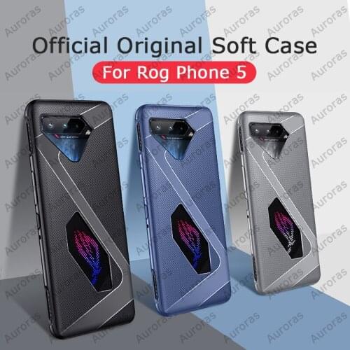 Auroras Soft Case for ASUS Rog Phone 5 Shockproof Cross Ultra-thin Design Heat Dissipation Case For Asus Rog 5 Cover