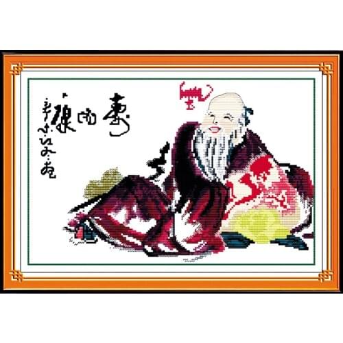 The longevous cross stitch kit people 18ct 14ct 11ct count print canvas stitches embroidery DIY handmade needlework