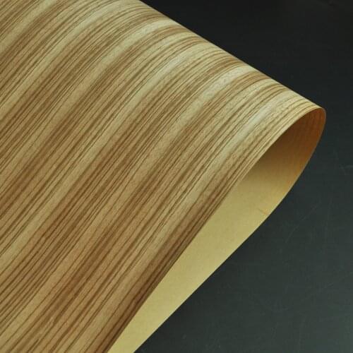 Natural Cross Cut Zebrano Wood Veneer Craft Paper