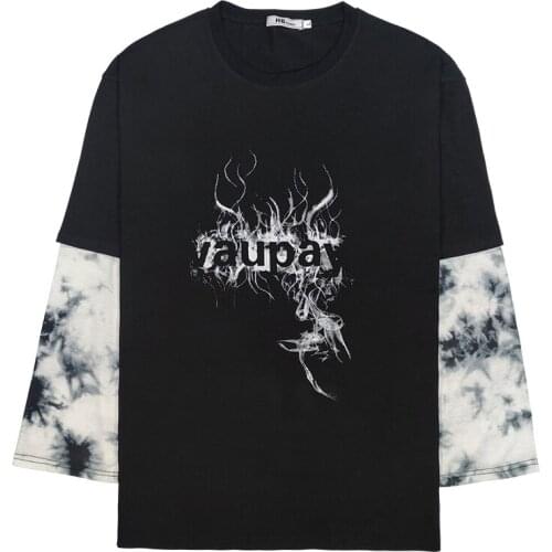 New Hot selling long sleeve neutral tops for women 2021 fashion clothes for teens goth woman tshirts casual graphic tee Ay856